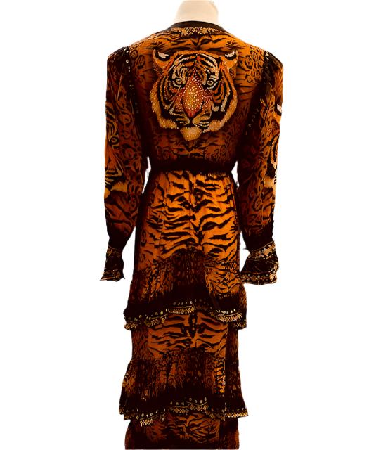 TIGRESS BUTTON DOWN MAXI DRESS