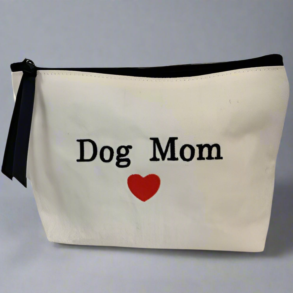 DOG MOM CANVAS POUCH