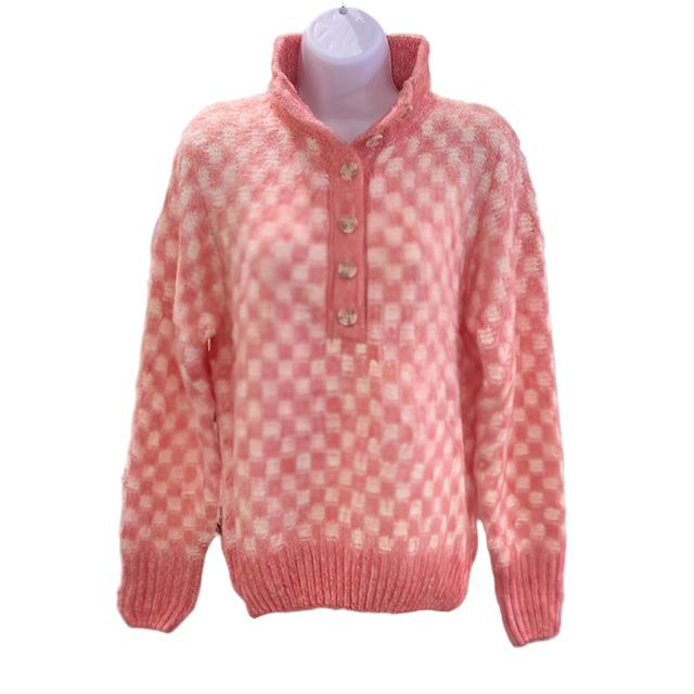 NAJA BUTTON NECK SWEATER