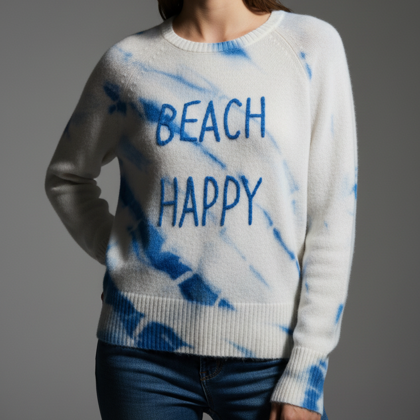 BEACH HAPPY CASHMERE SWEATER