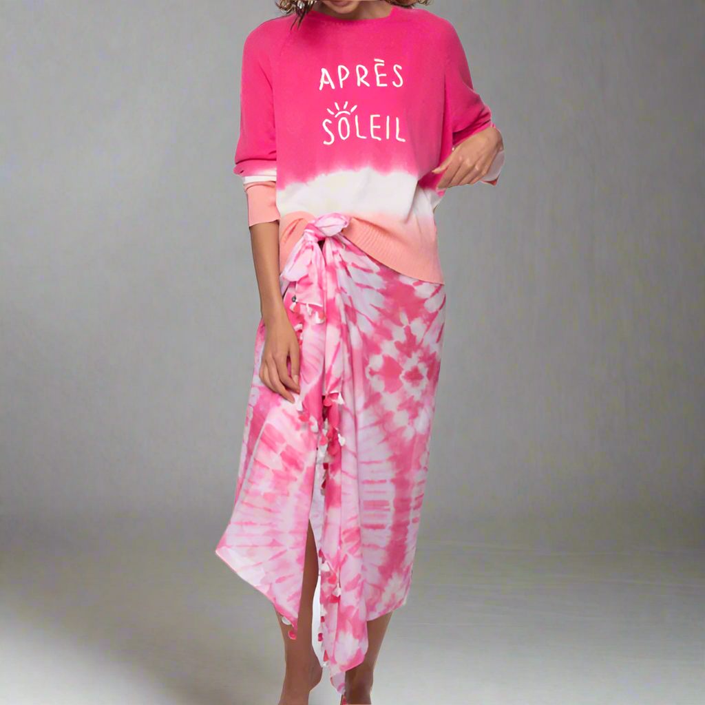 DIP DYE APRES SOLEIL CASHMERE SWEATER
