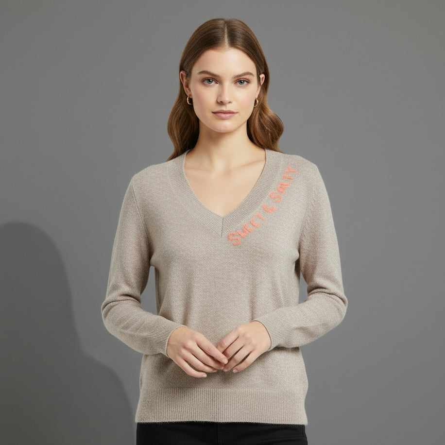 CASHMERE SWEET AND SALTY SWEATER