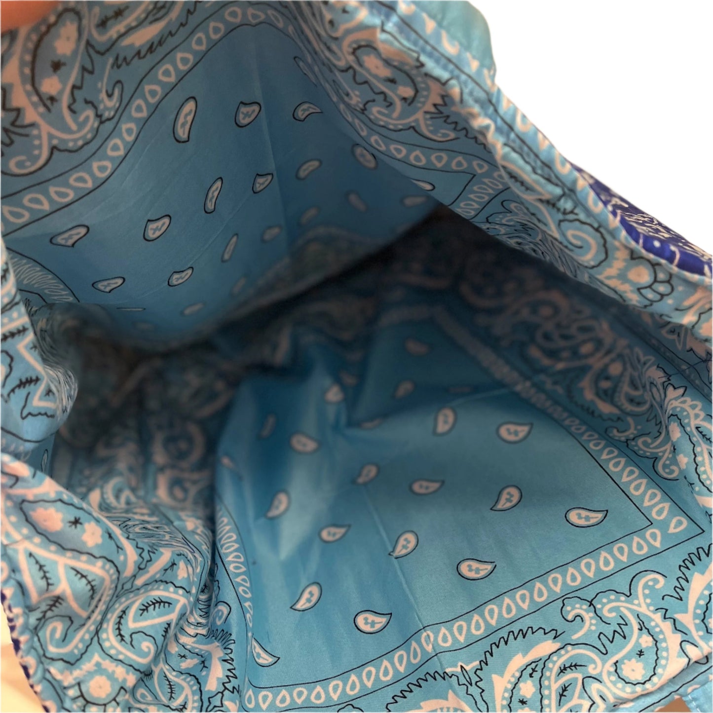 DOUBLE SIDED BANDANA BEACH BAG