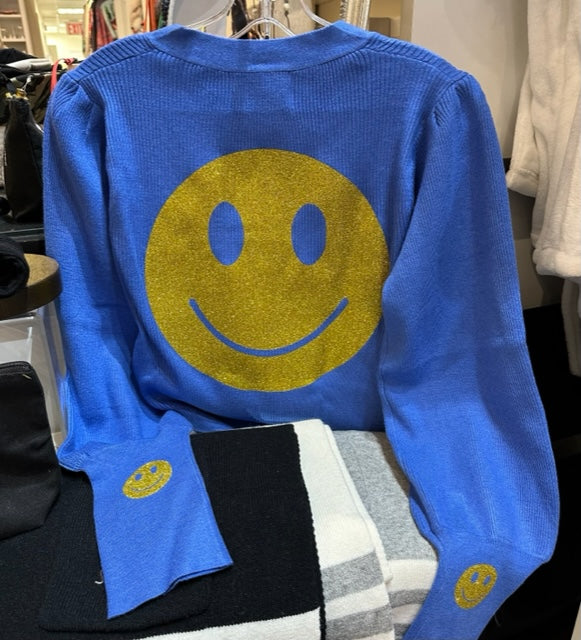 SMILEY BLUE CARDIGAN