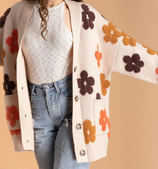 AUTUMN FLORAL CARDIGAN