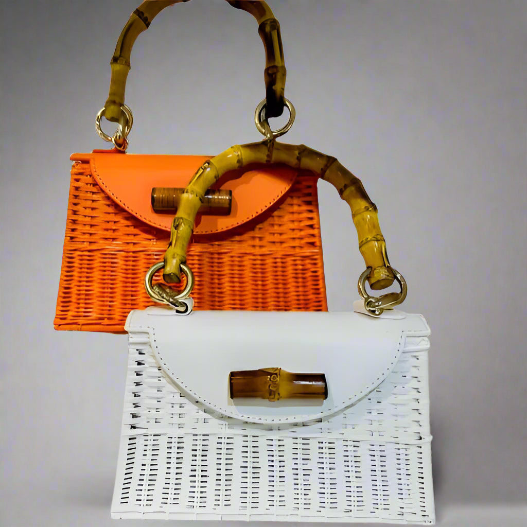 ABIGAIL WICKER TOP HANDLE BAG