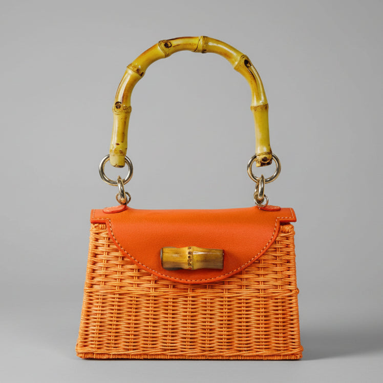 ABIGAIL WICKER TOP HANDLE BAG