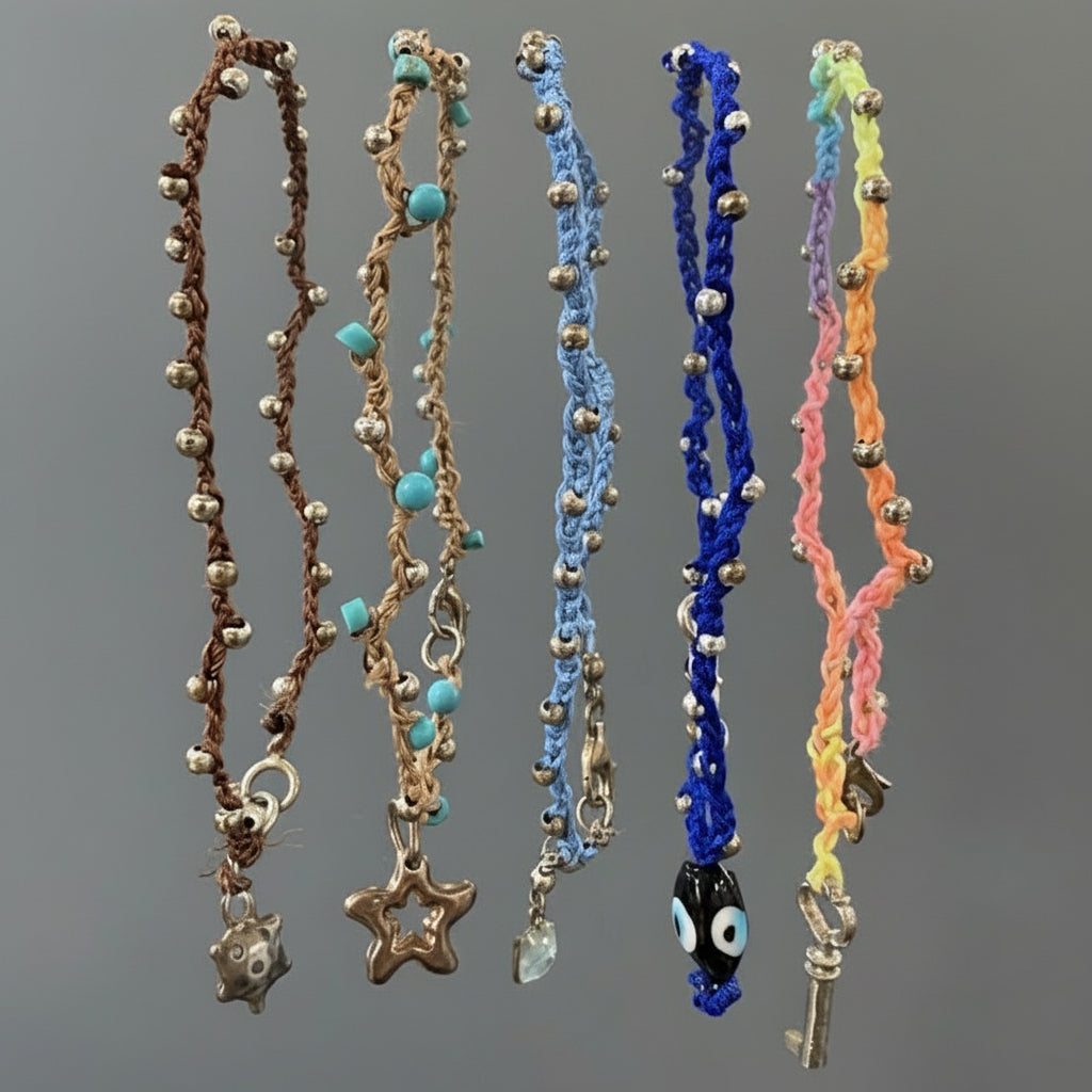 BEADED CROCHET ANKLET