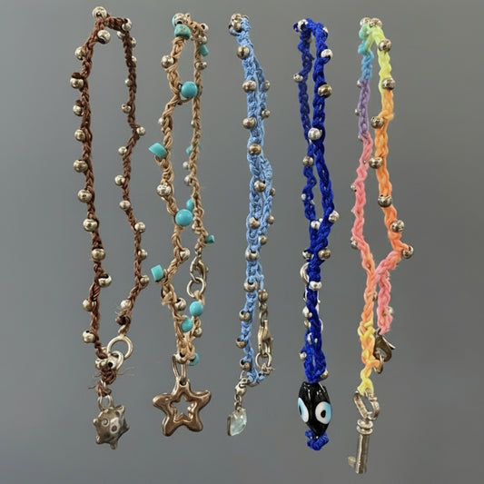 BEADED CROCHET ANKLET