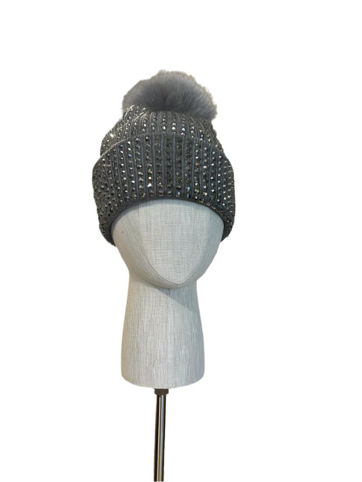 KNIT CRYSTAL BEANIE