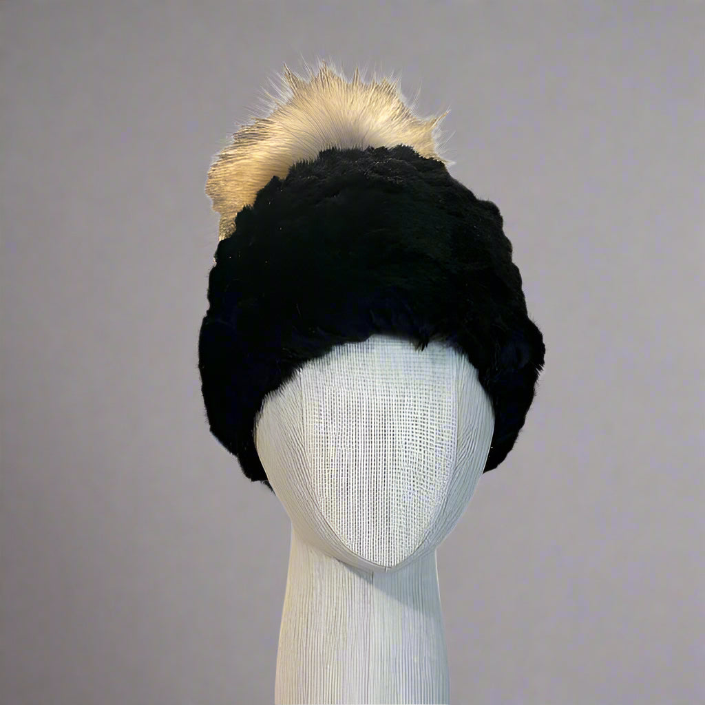 KNITTED RABBIT BEANIE