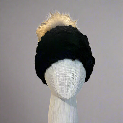 KNITTED RABBIT BEANIE