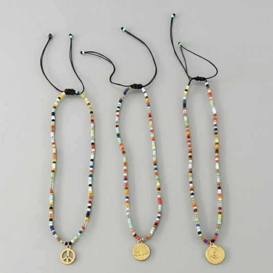 MULTI BEAD CHARM ANKLET