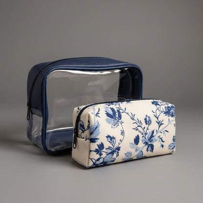 PRETTY SET OF TWO COSMETIC CASES