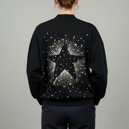 JAMILA STUD STARBURST SWEATER