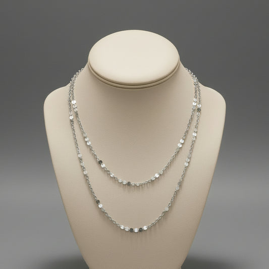 PALETTE RHODIUM SILVER CHOKER