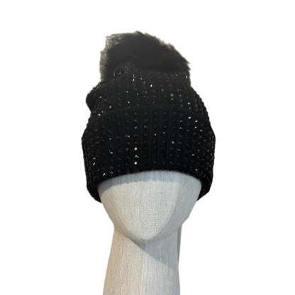 KNIT CRYSTAL BEANIE