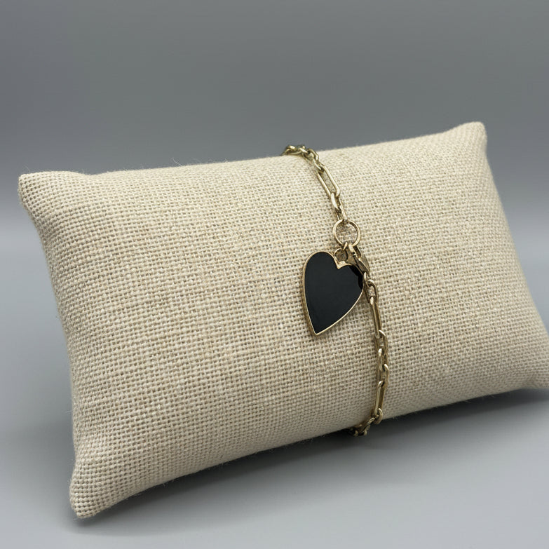 ENAMEL HEART BRACELET