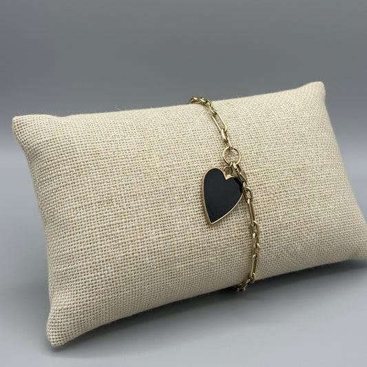 ENAMEL HEART BRACELET