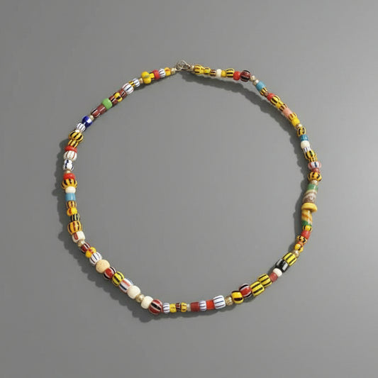 GLASS BEADED NECKLACE
