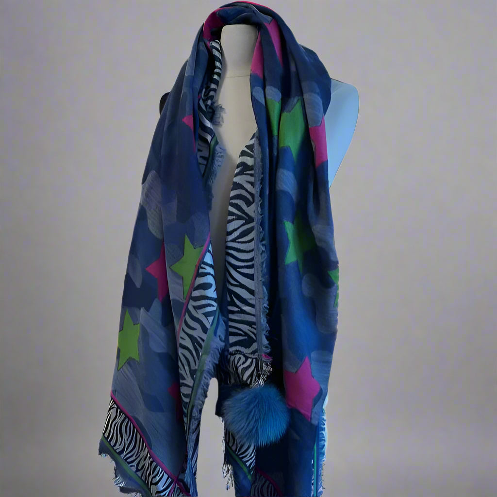 MIX WOVEN CAMO SCARF