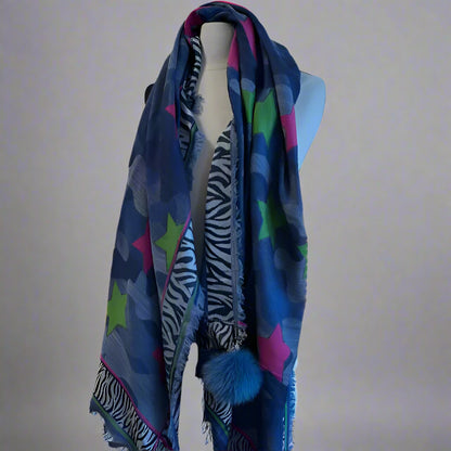 MIX WOVEN CAMO SCARF