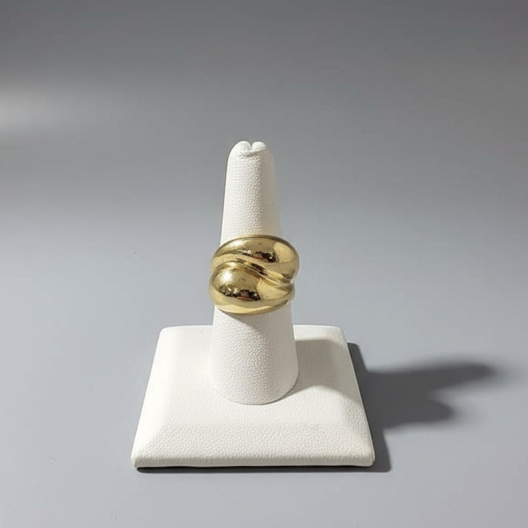 ADJUSTABLE GOLD SWIRL RING