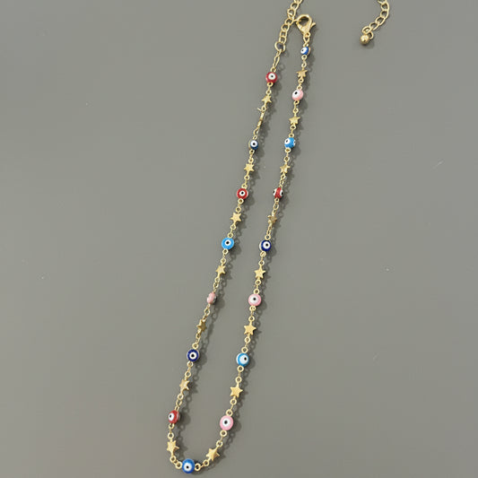EVIL EYE STAR NECKLACE