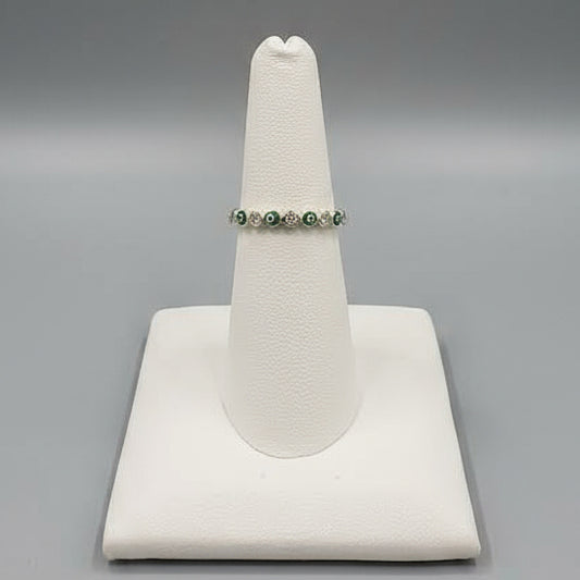 GREEN EVIL EYE RING