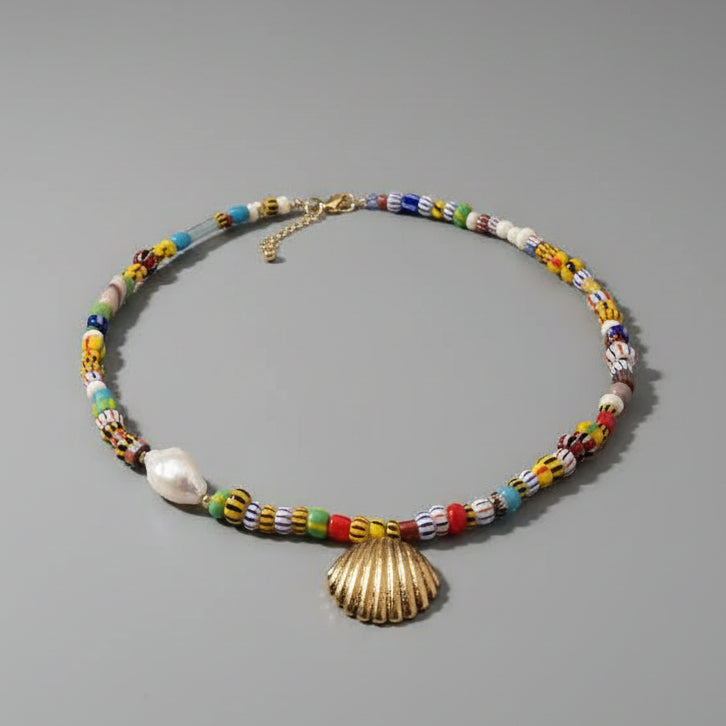 GLASS BEADS NECKLACE