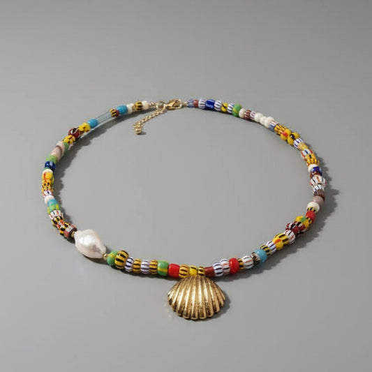 GLASS BEADS NECKLACE