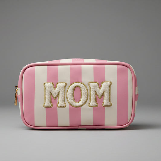 STRIPED PINK MOM POUCH