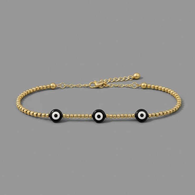 EVIL EYE GOLD PLATED BRACELET
