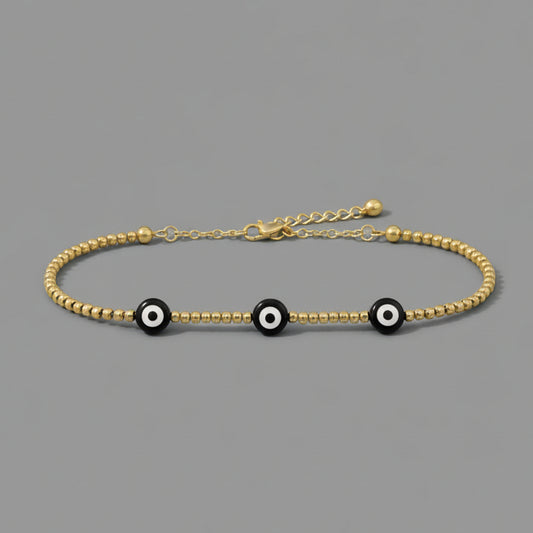 EVIL EYE GOLD PLATED BRACELET