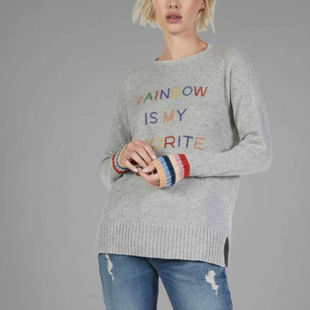 RAINBOW CASHMERE SWEATER