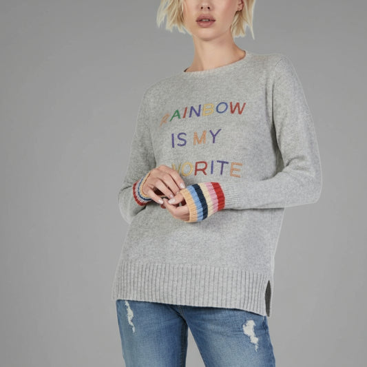 RAINBOW CASHMERE SWEATER