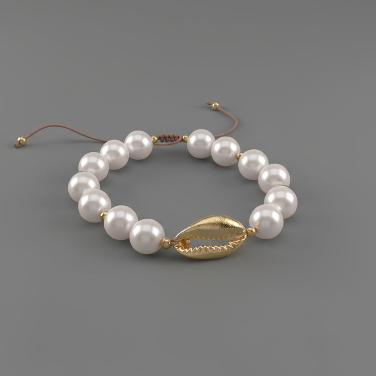 PEARL SEASHELL BRACELET