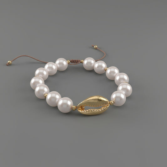 PEARL SEASHELL BRACELET