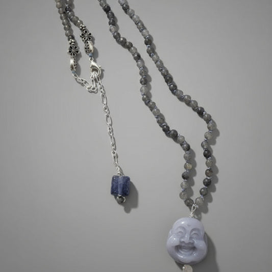 JADE BUDDHA CHARM NECKLACE