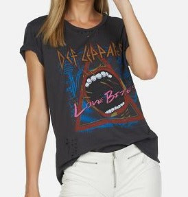 DEF LEPARD CUT HOLES T SHIRT