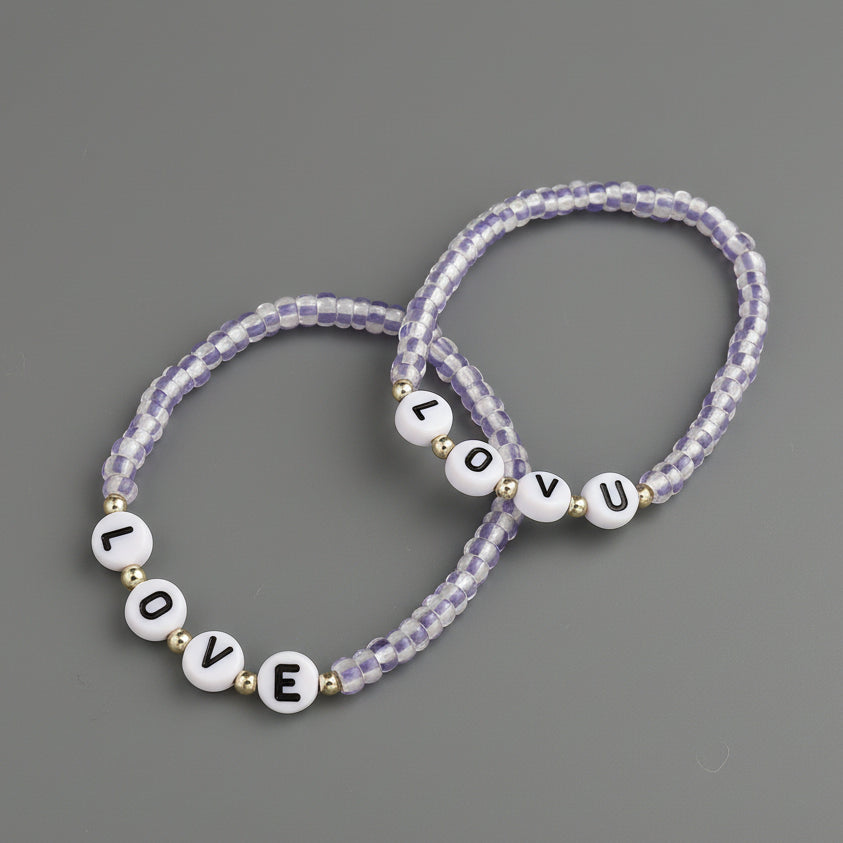 LOVE BEADED BRACELET