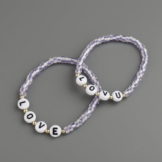 LOVE BEADED BRACELET