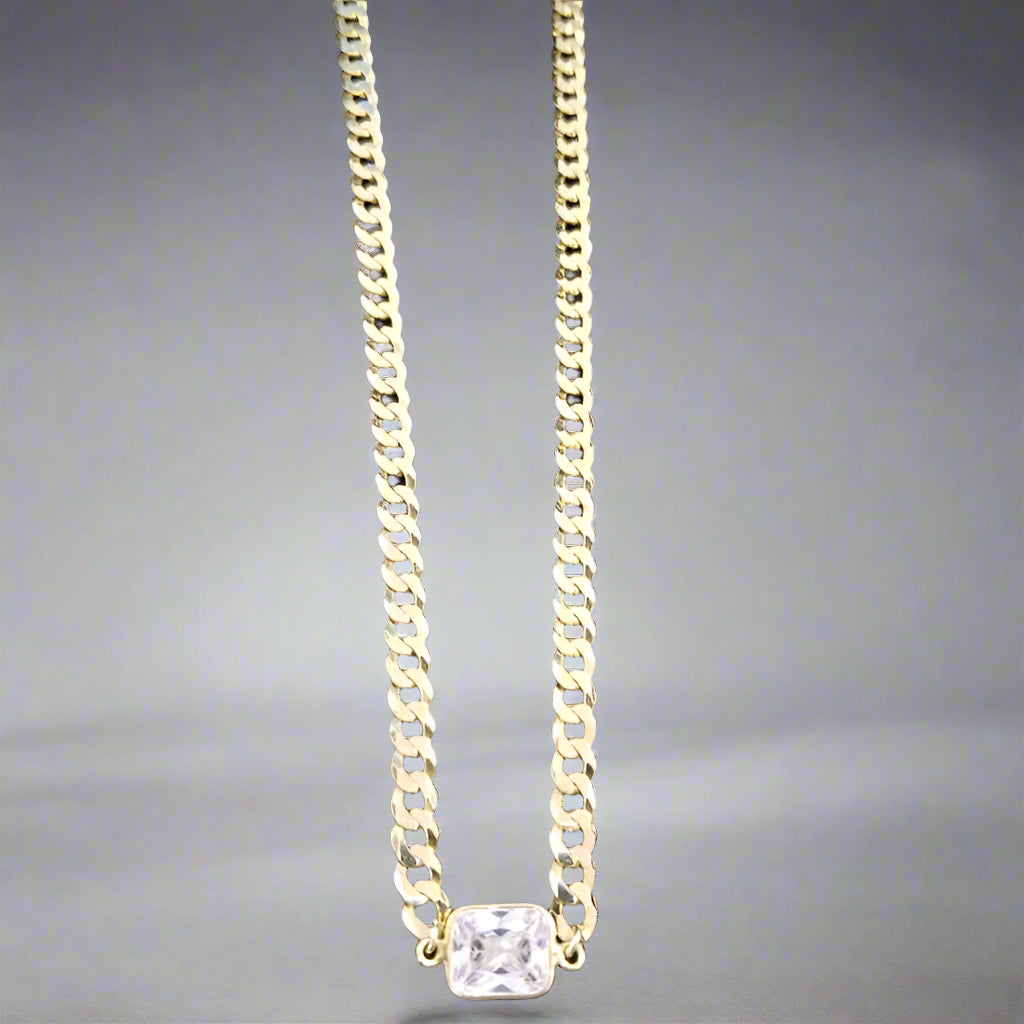ZIRCONIA CUBAN LINK NECKLACE
