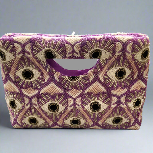 PURPLE CUT OUT HANDLE CLUTCH