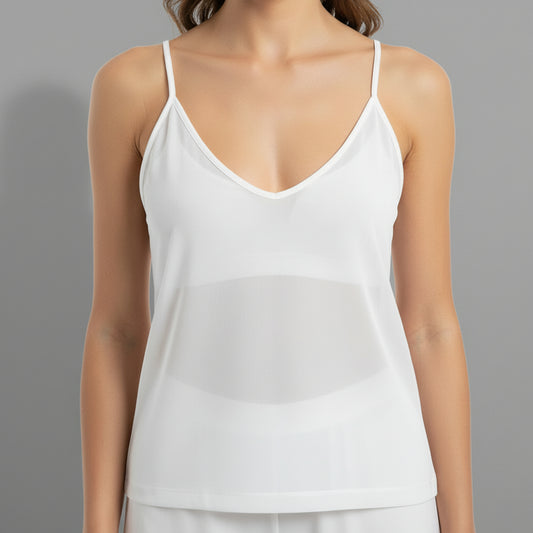 SEXY WHITE CAMI TOP