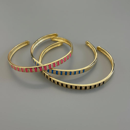 ENAMEL SKINNY CUFF
