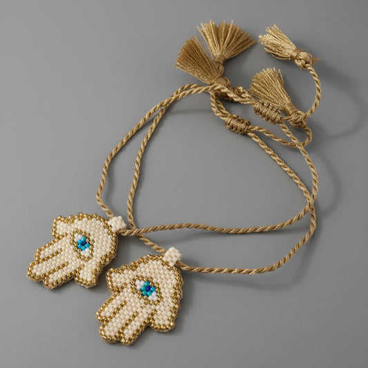 HAMSA GOLD ROPE ANKLET