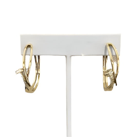 NAIL HEAD HOOP EARRINGS