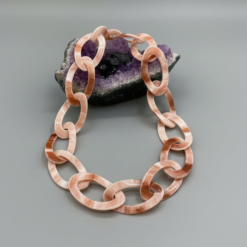PINK HORN NECKLACE