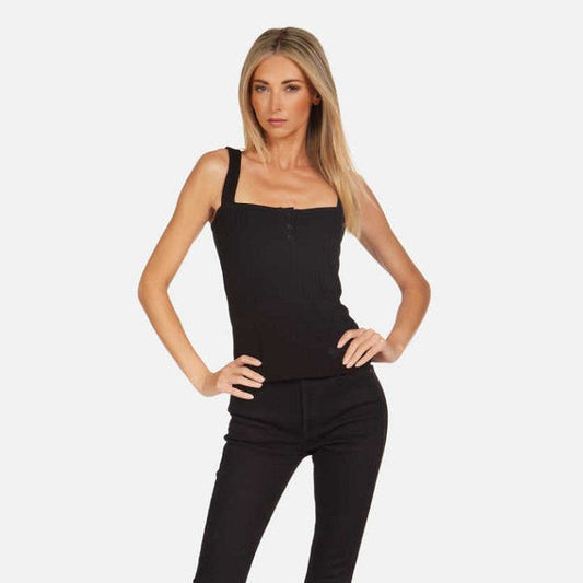RAFA BLK HENLEY TANK